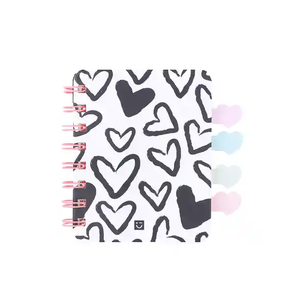 Cuaderno Argollado Serie Black & White Miniso