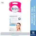 Bandas Cera Depilatoria Facial Veet Pure Piel Sensible - 16 Bandas