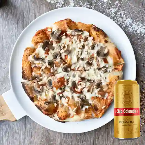 Combo Pizza Pollo + Club col. Dorada Lta 269ml