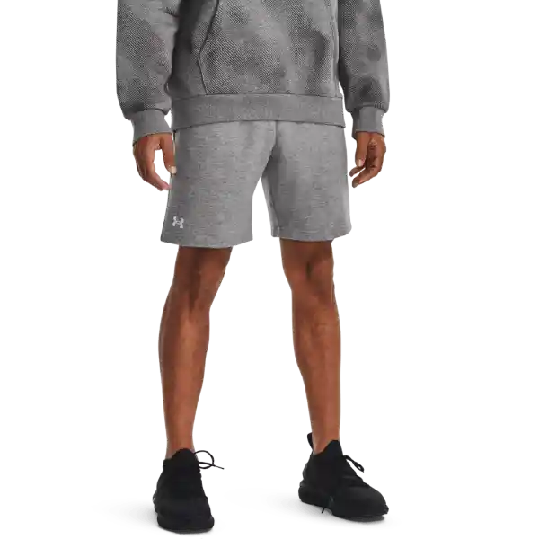 Under Armour Short Rival Fleece Hombre Gris MD 1379779-025