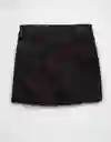 Falda Mujer Negro Talla: 6 5097001 American Eagle