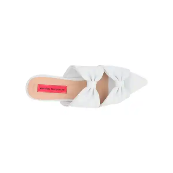 Sandalias Plana Georgia Blanco Talla 40