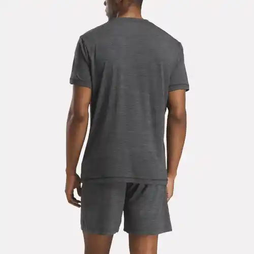 Reebok Camiseta Train Melange Tech Tee Manga Corta Gris T L