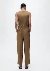 Pantalón Moskito Verde Talla 40 Mujer Mango