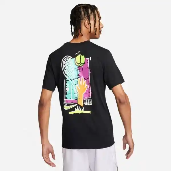 Nike Camiseta Nkct Tee Open Sp24 Para Hombre Negro Talla M