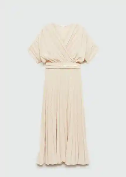 Vestido Athens-a Crudo Talla L Mujer Mango