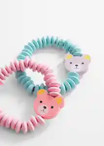 Pulsera Bear Rosa Talla 99 Niñas Mango