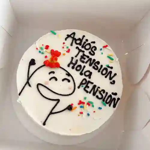 Mini Pastel-adios Tension,hola Pension