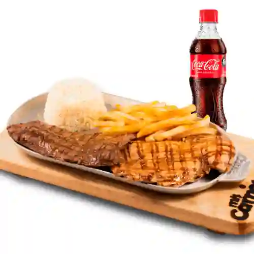 Mixto Carne & Pollo + Coca-cola