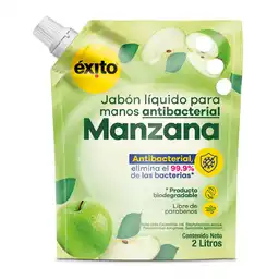 Jabón Antibacterial Líquido Manzana Éxito