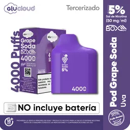 Glucloud Pod Grape Soda / 4000 Puff