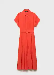 Vestido Macarela Rojo Talla M Mujer Mango