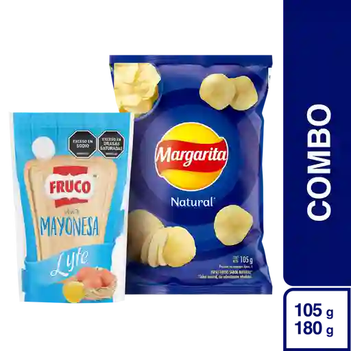 Combo Papas Margarita Limón + Fruco Salsa de Mayonesa 380 g