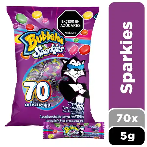 Bubbaloo Caramelo Frutas Surtidas