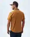 Camisa Hombre Café Talla M 819f002 Americanino