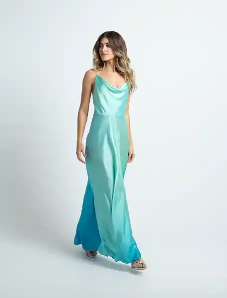 Vestido Tessa Mujer Verde Braña Claro Talla M 472F370 Naf Naf