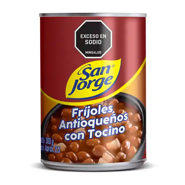 Frijoles con Tocino San Jorge Lata x 300gr