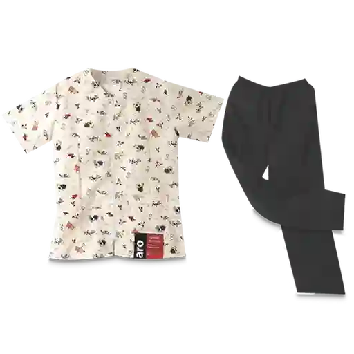 Aro Conjunto Antifluido Estampado Con Cremallera Talla XL