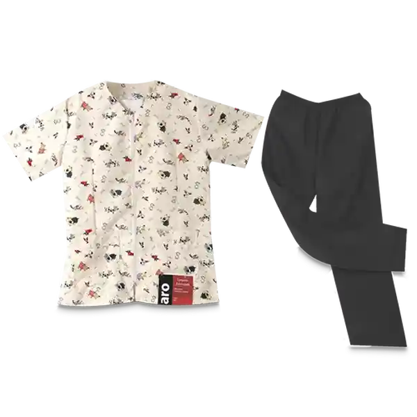 Aro Conjunto Antifluido Estampado Con Cremallera Talla XL