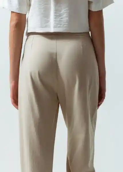 Pantalón Mujer Beige Humus Medio 6 531G370 Naf Naf