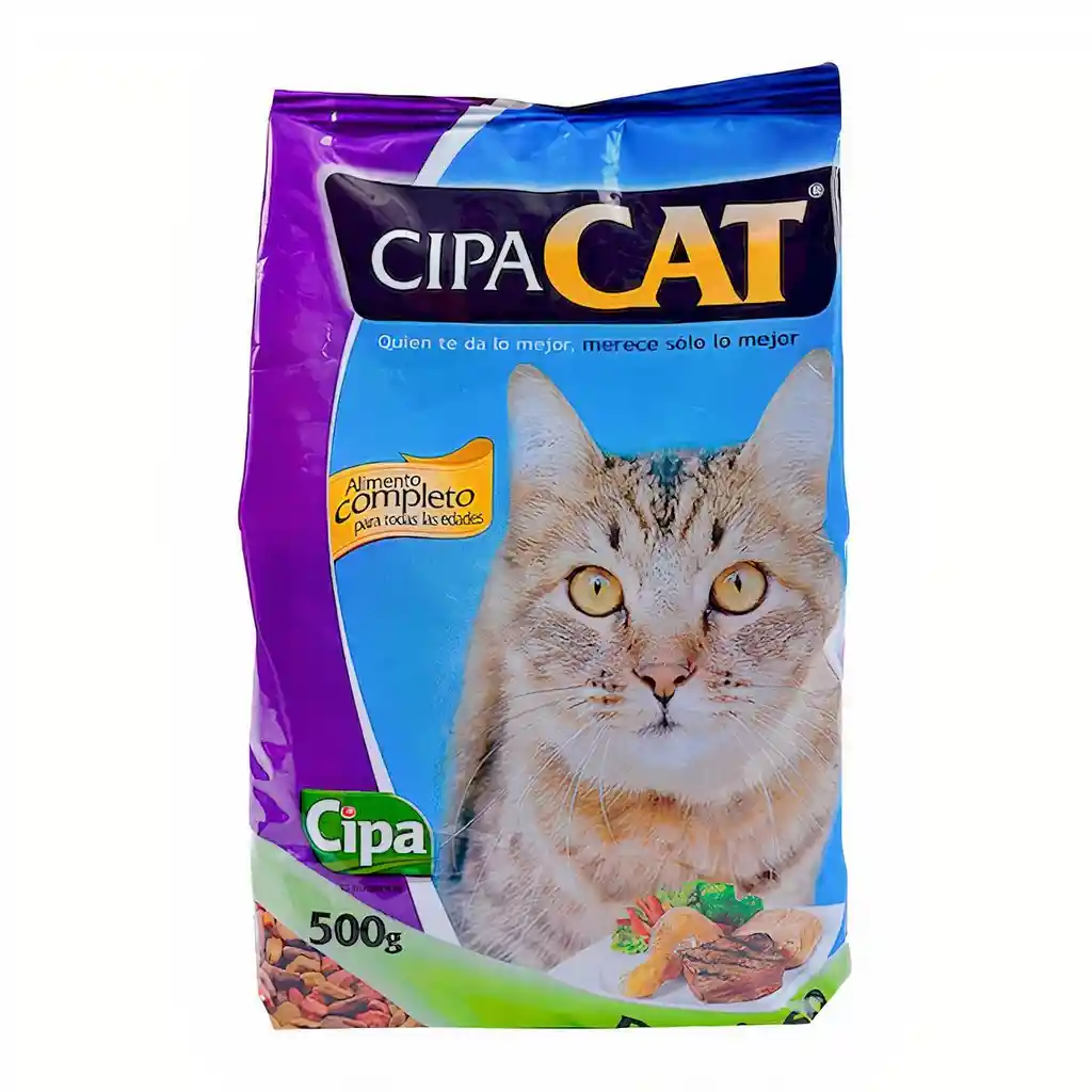 Cipacat Alimento para Gato Adultos Pollo Carne y Pesado 