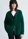 Buzo Cárdigan Duckie Petróleo Talla M Mujer Mango