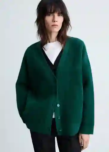 Buzo Cárdigan Duckie Petróleo Talla M Mujer Mango