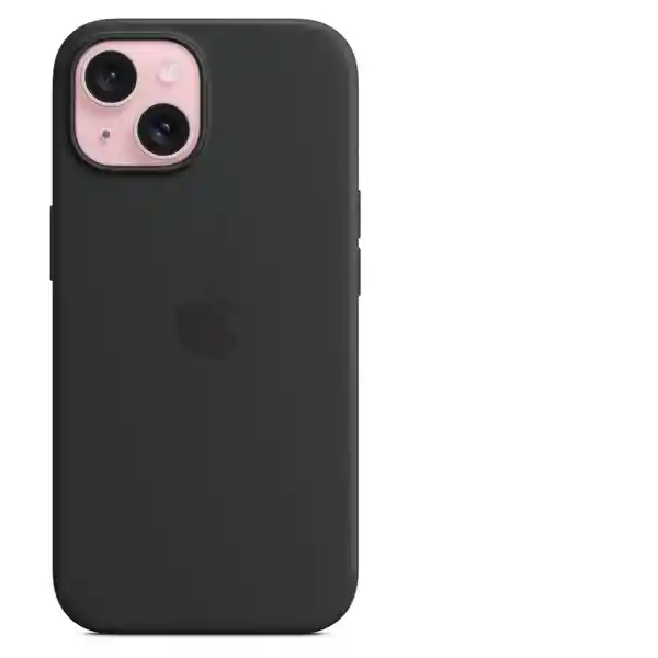 Apple Funda de Silicona Con Magsafe Para iPhone 15 Negro