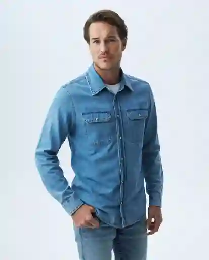 Camisa Comfort Claro Azul Cristalino Claro Talla Xs Hombre Chevignon