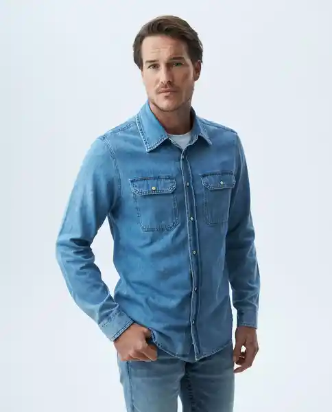Camisa Comfort Claro Azul Cristalino Claro Talla Xs Hombre Chevignon