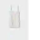 Vestido Cami Blanco Talla M Mujer Mango