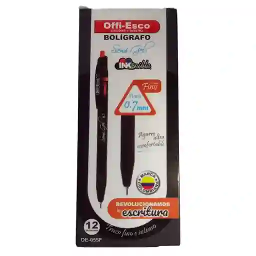 Oe Bolígrafo Semi Gel Negro