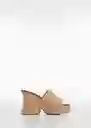 Sandalias Soleil Beige Talla 39 Mujer Mango