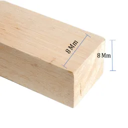 Palo De Balso Cuadrado De 8 Mm X 8 Mm