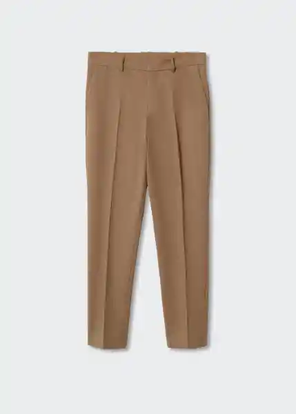 Pantalón Boreal Camel Talla 46 Mujer Mango