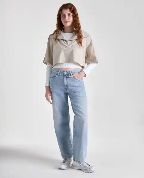 Camisa Mujer Caqui Talla S 619G000_CAQ150513 Americanino