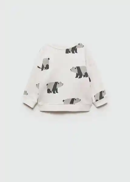 Sudadera Bear Offwhite Talla 71 Niños Mango