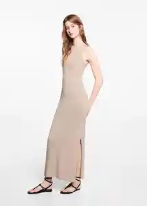 Vestido Cannes Beige Talla 20 Niñas Mango