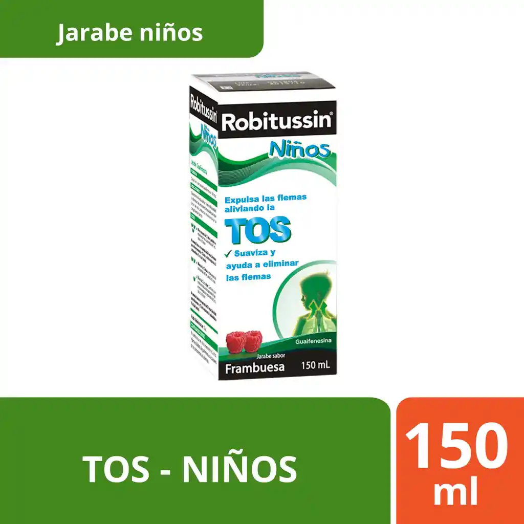 Robitussin Niños Expulsa las Flemas Aliviando la TOS X 150ml