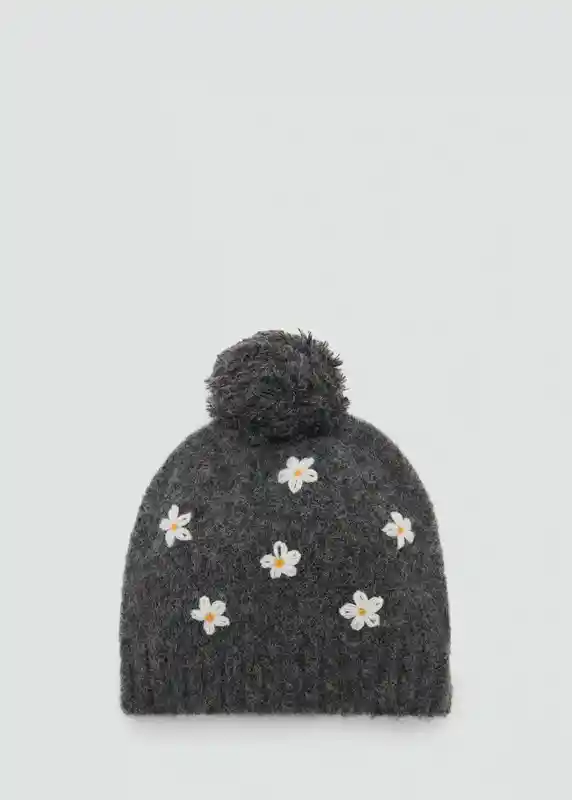 Gorro Marga Antracita Talla 57 Niñas Mango