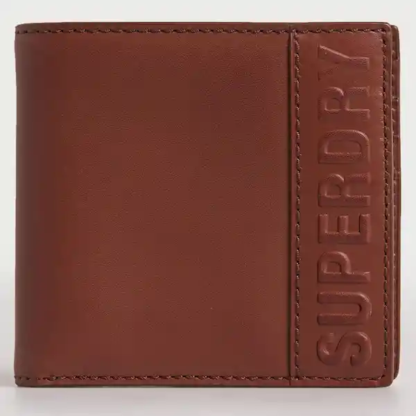 Superdry Billetera Vermont Bifold Leather Hombre Marrón Talla U