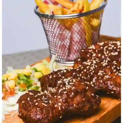 Alitas de Pollo en Salsa BBQ