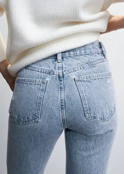 Pantalón Jean Minime Tejano Medio Talla 40 Mujer Mango