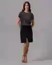 Falda Corta Mujer Negro Noche Ultraoscuro Talla 4 89568 Rifle