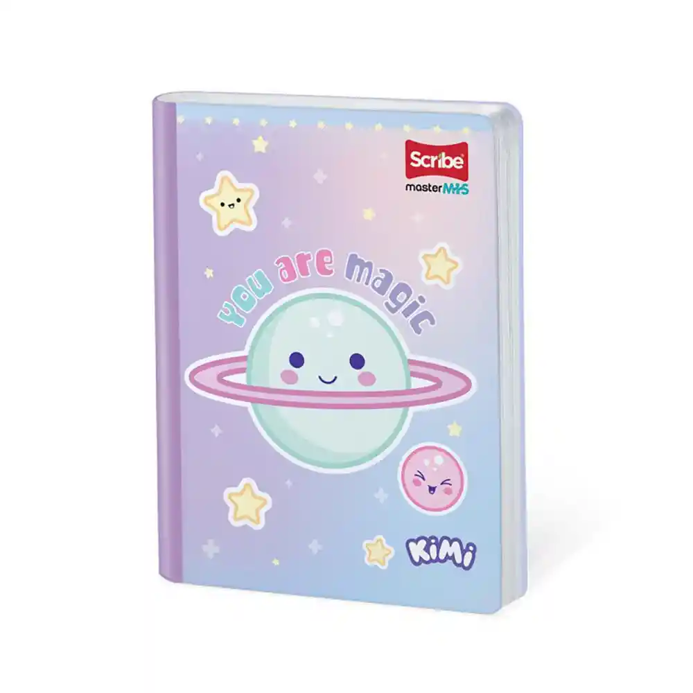 Scribe Cuaderno Cosido Medio Rayado 100 Hojas Cosido