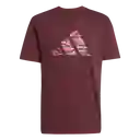 Adidas Camiseta C Camo Logo T Manga Corta Hombre Rojo Talla L