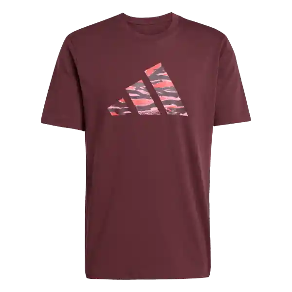 Adidas Camiseta C Camo Logo T Manga Corta Hombre Rojo Talla L