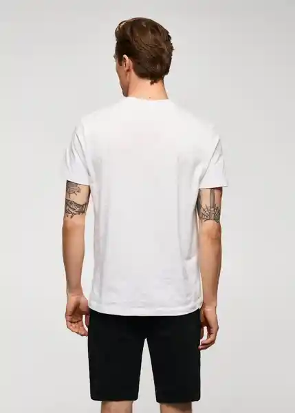 Camiseta Cherlo Blanco Talla XS Hombre Mango