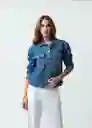Chaqueta Mujer Azul Indigo Medio L Naf Naf