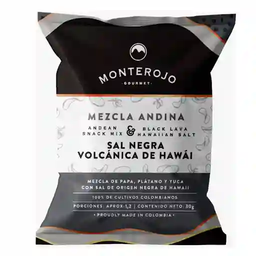 Monterojo Snack Mezcla Andina Sal Negra Volcánica de Hawai